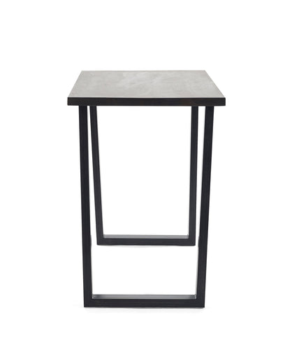 Britta Bar Table Dark Oak & Metal