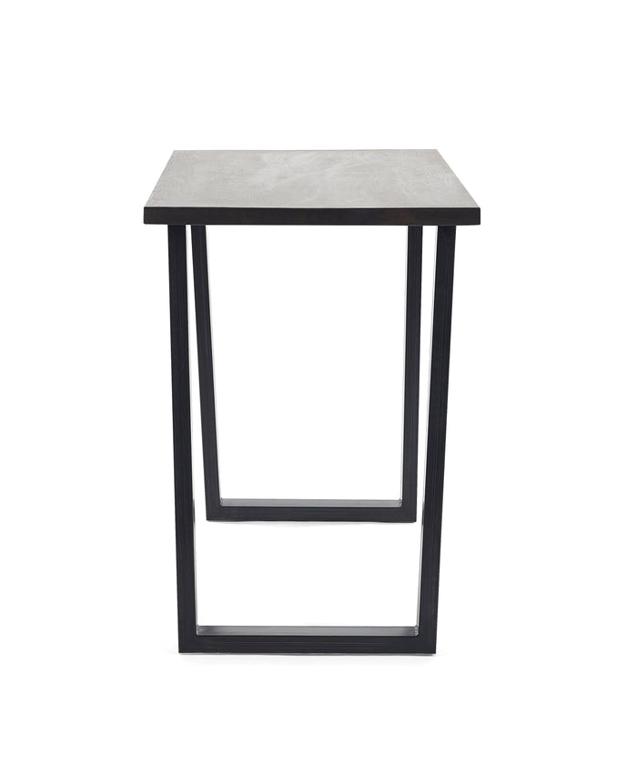 Britta Bar Table Dark Oak & Metal