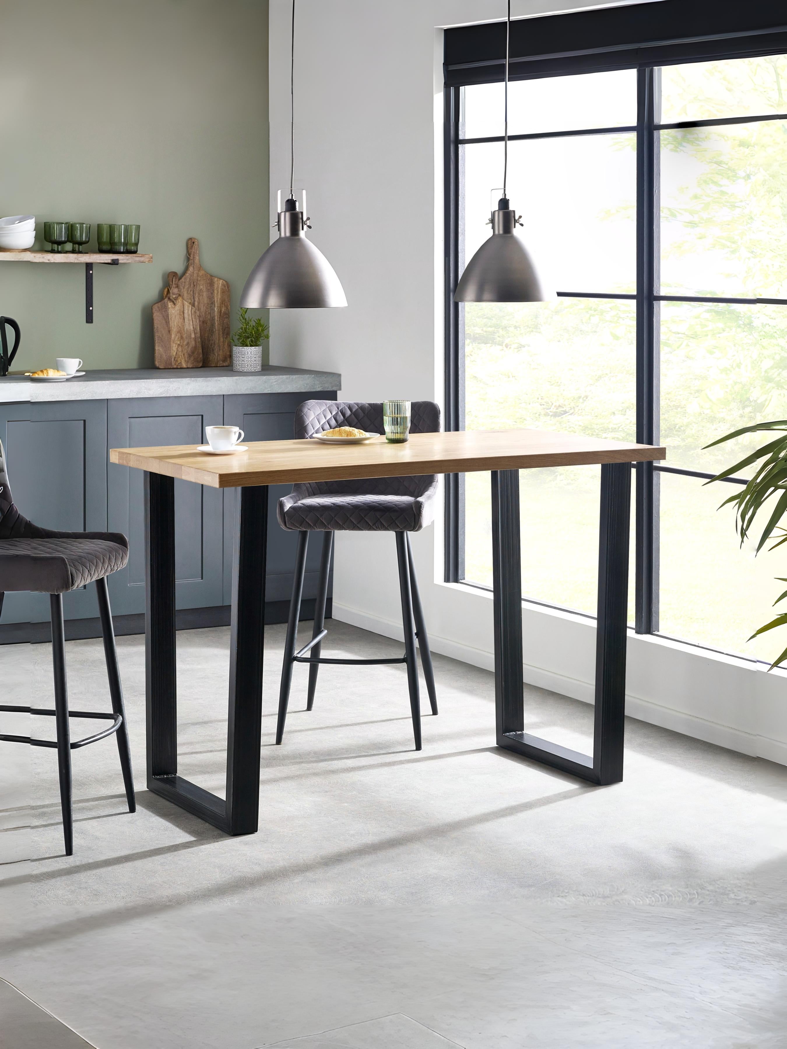 Britta Bar Table Oak&Metal