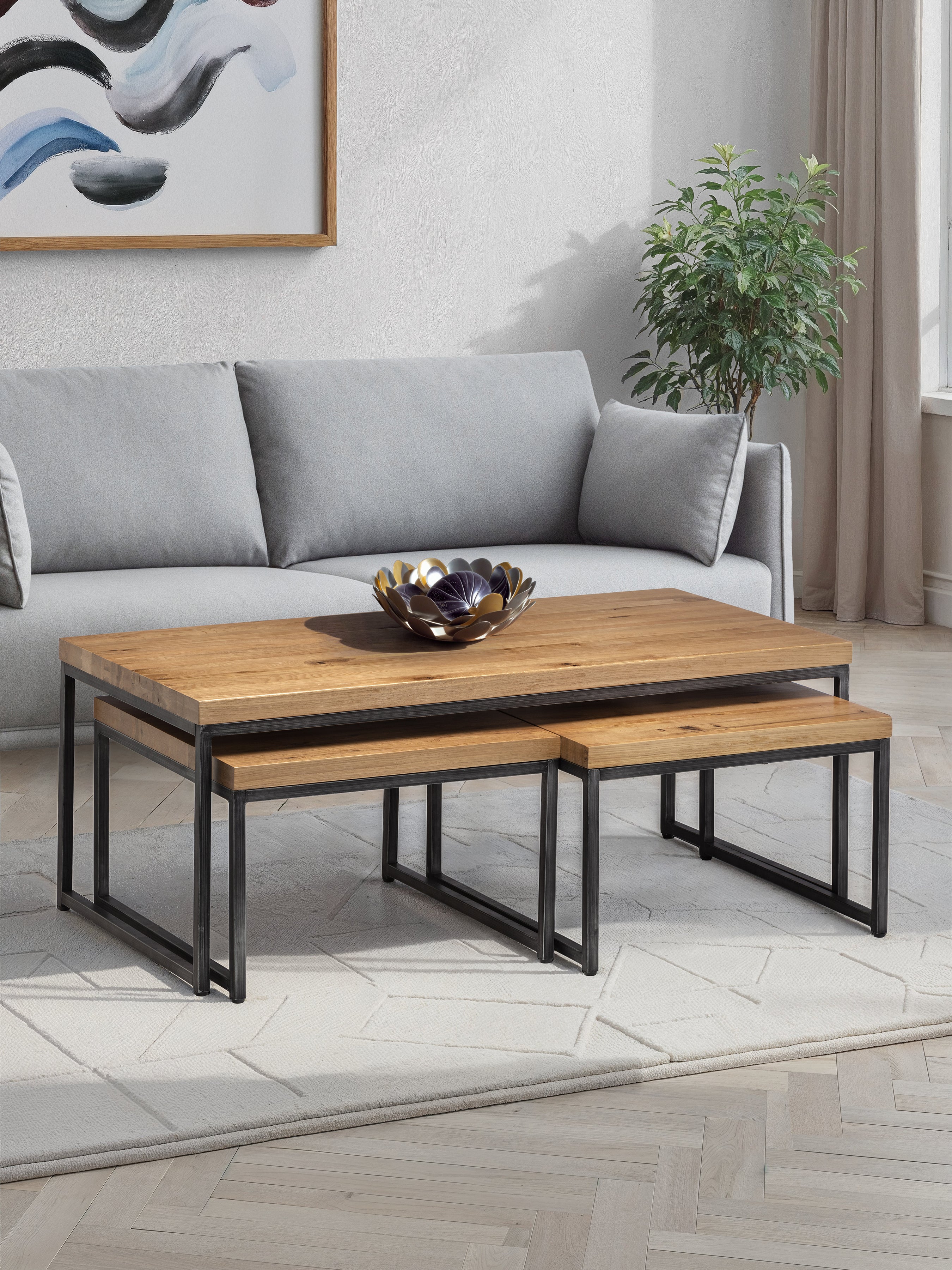 Britta Coffee Table Oak&Metal