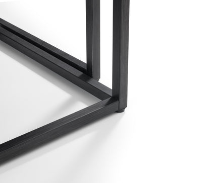 Britta Nesting Lamp Tables Dark Oak & Metal