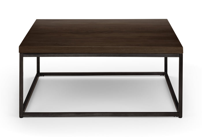Britta Square Coffee Table Dark Oak & Metal