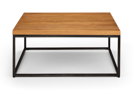 Britta Square Coffee Table Oak&Metal