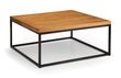 Britta Square Coffee Table Oak&Metal