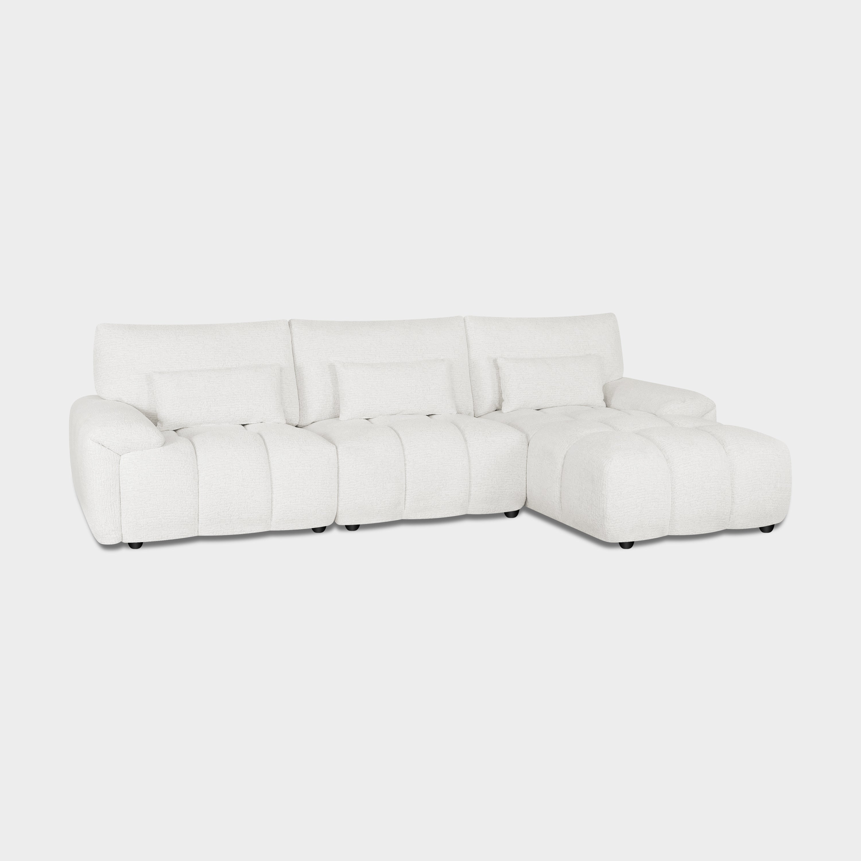 Poppy Sofa Cream Right Hand Facing Corner