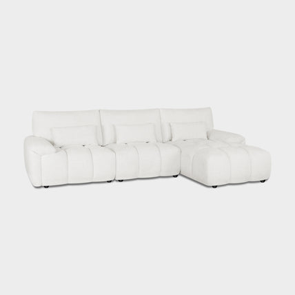 Poppy Sofa Cream Right Hand Facing Corner