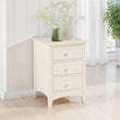 Cabana 3 Drawer Bedside Stone White