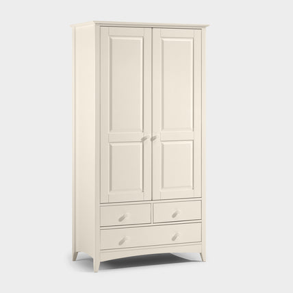 Cabana Combination Wardrobe Stone White