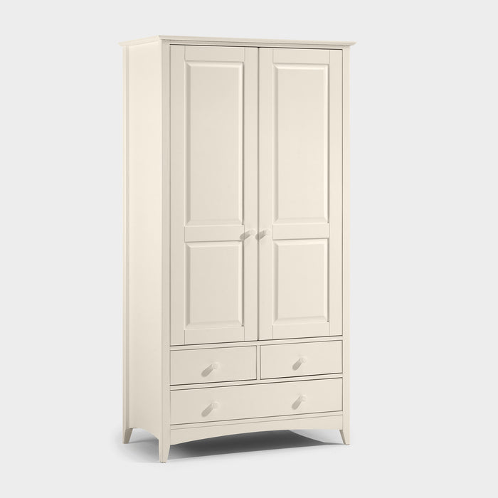 Cabana Combination Wardrobe Stone White