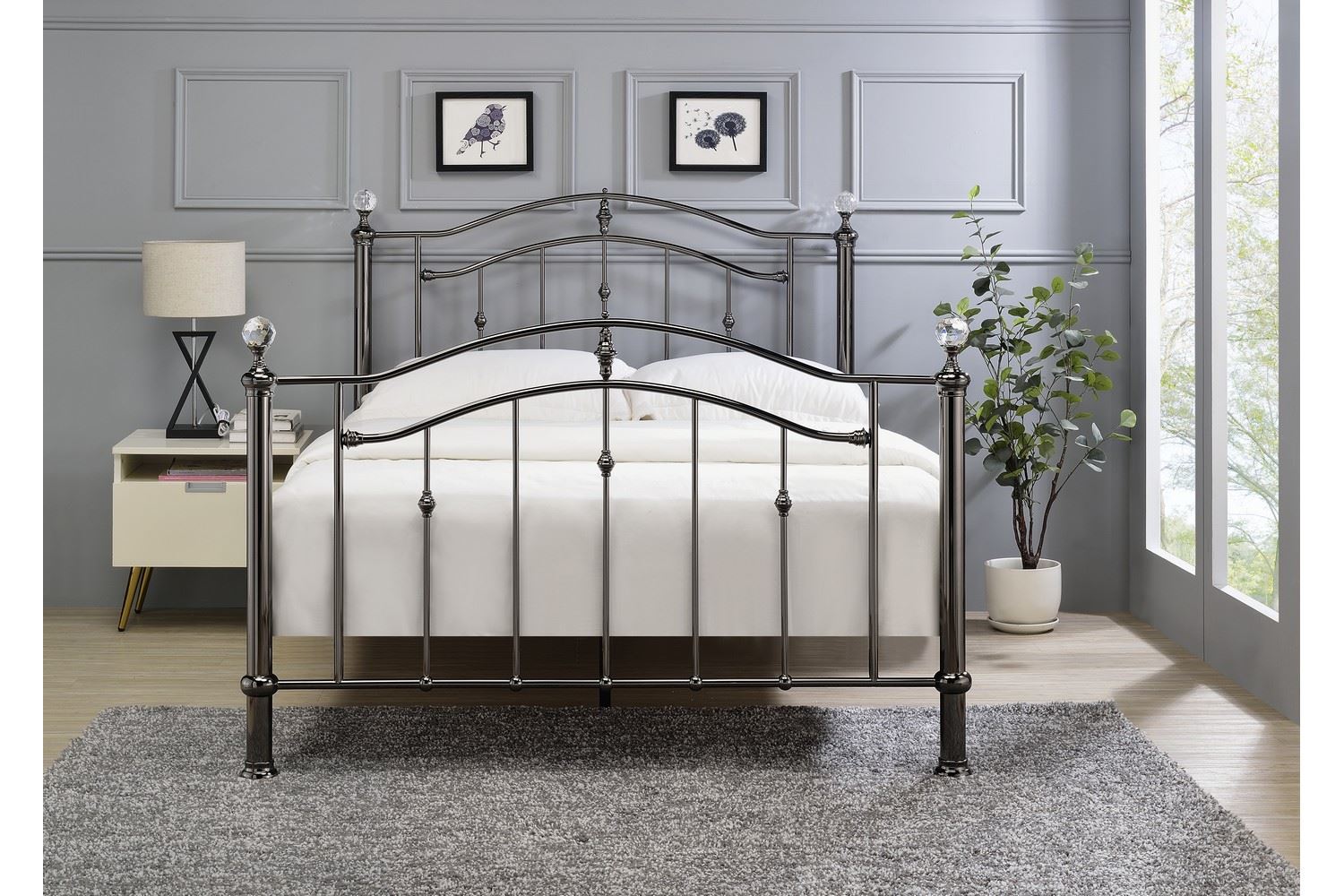 Callisto Bed Frame King Black