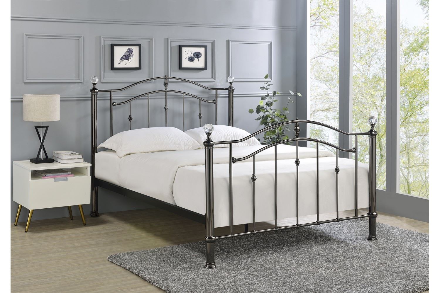 Callisto Bed Frame King Black