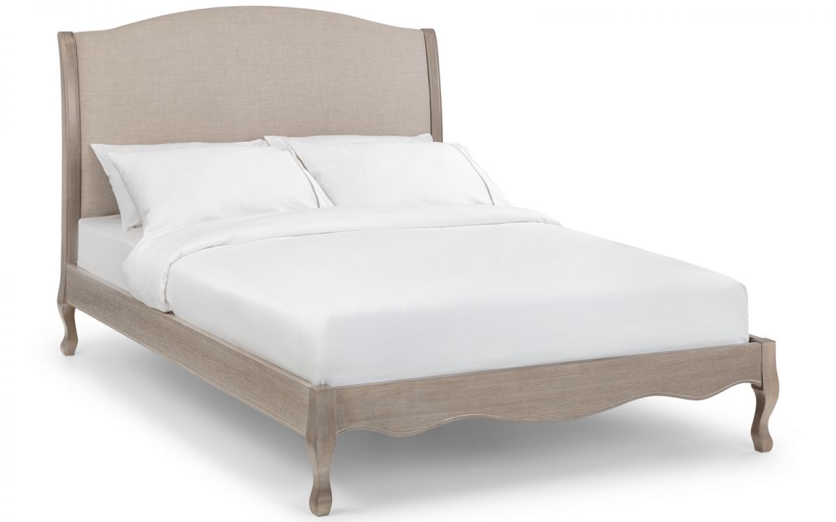 Camille Bed Frame Double Beige