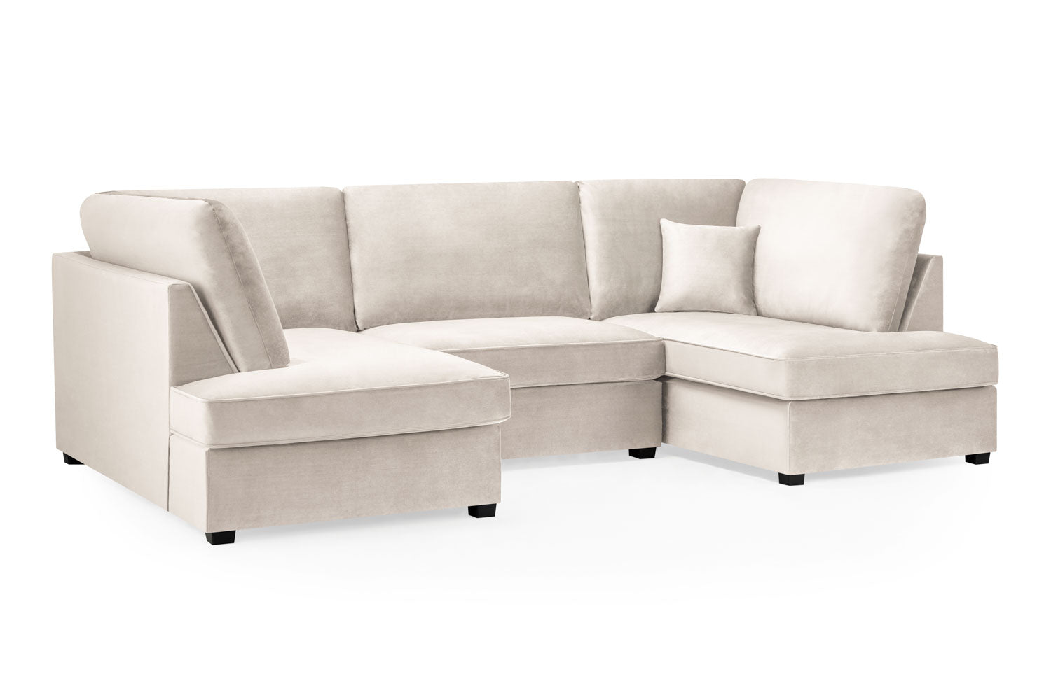 Carnaby Sofa Plush Beige U Shape Corner