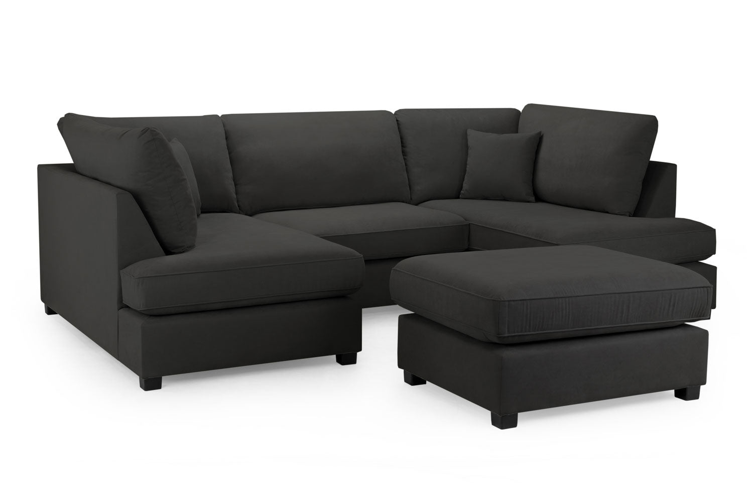 Black fabric lounge online