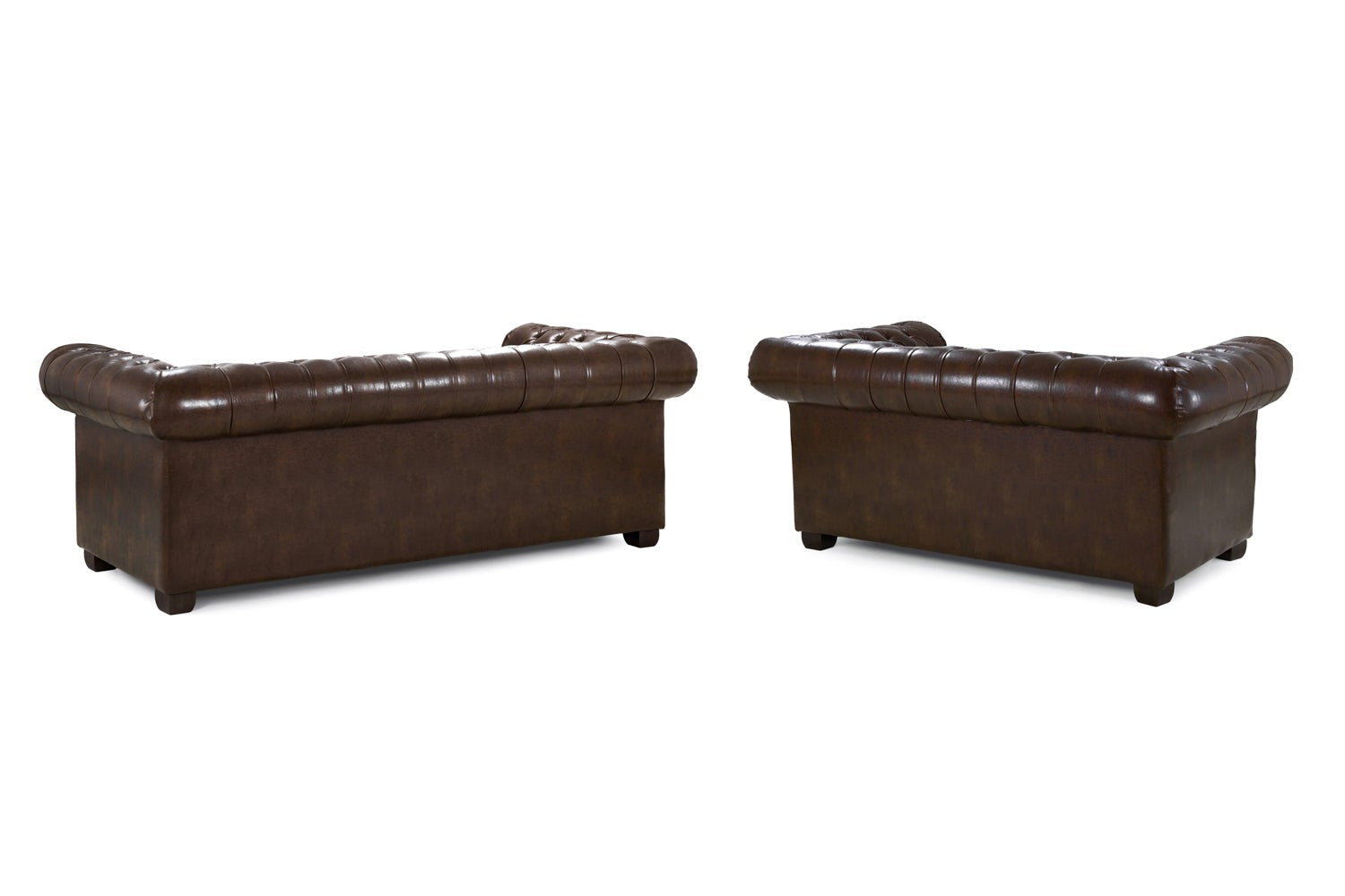 Chesterfield Sofa Antique Brown 3+2 Set