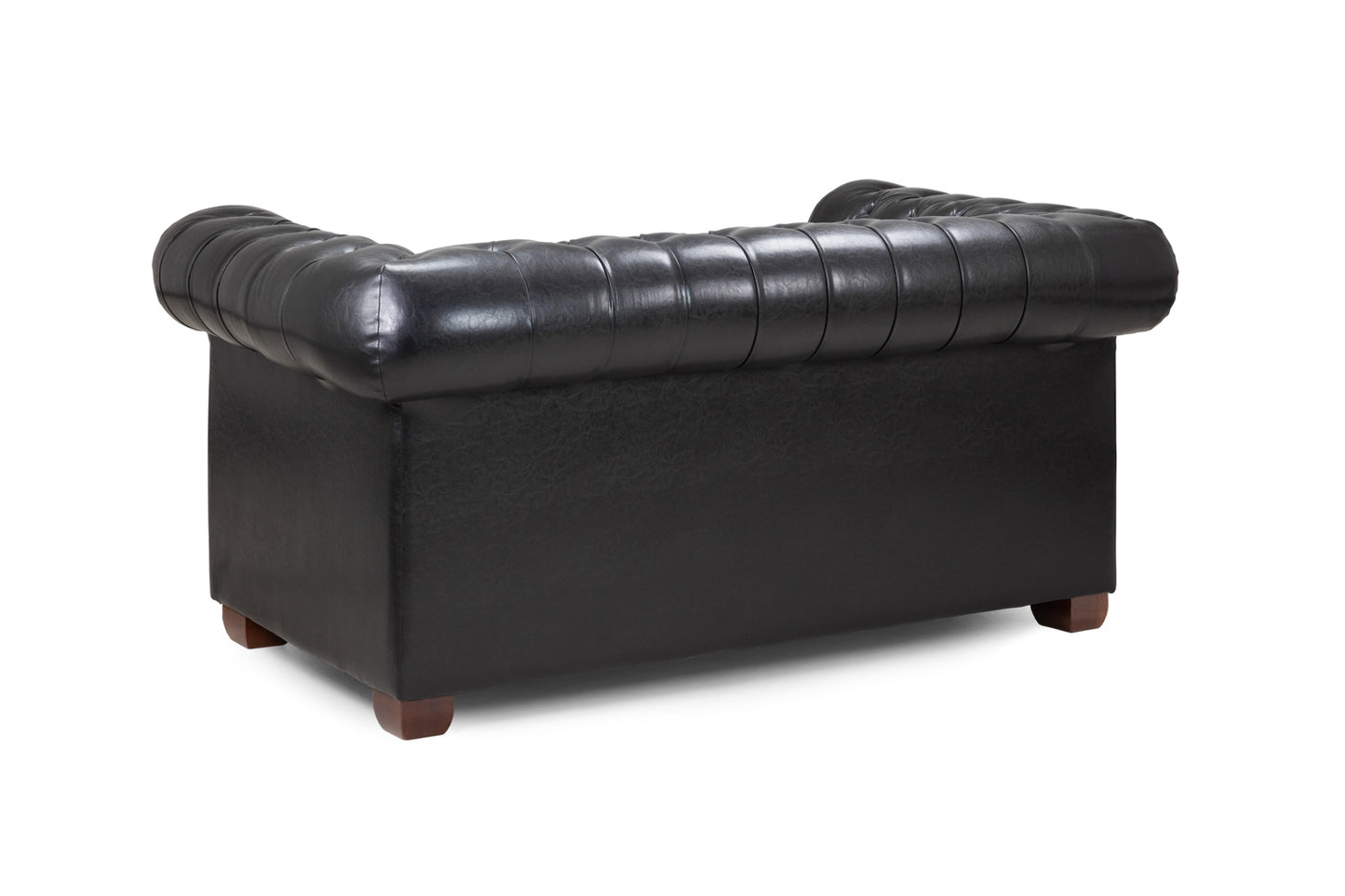 Chesterfield Sofa Black 2 Seater