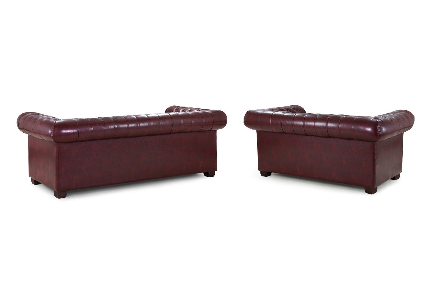 Chesterfield Sofa Oxblood Red 3+2 Set