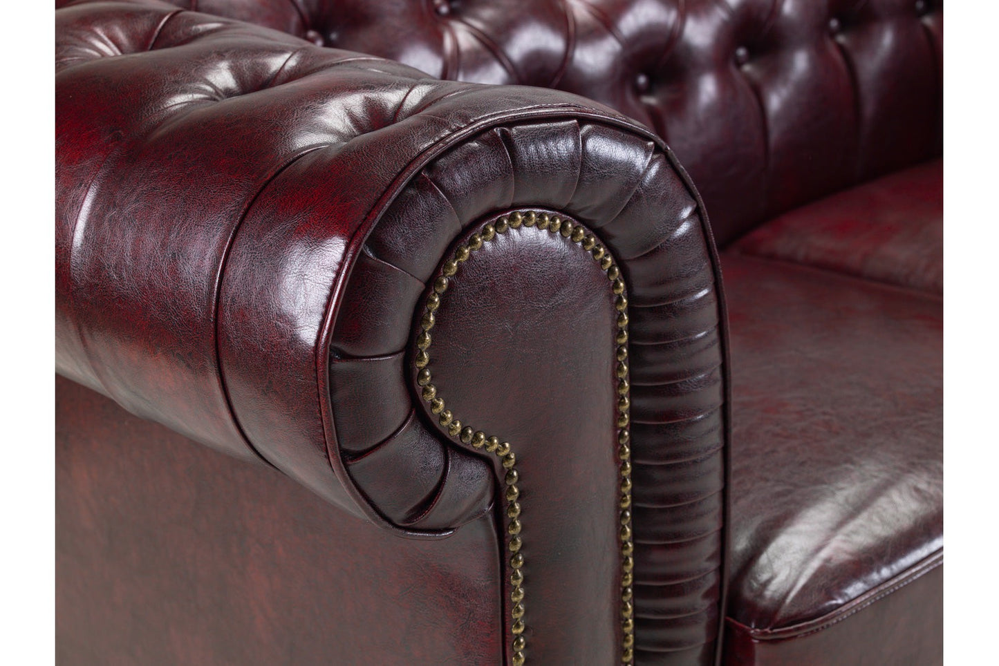 Chesterfield Sofa Oxblood Red 2 Seater