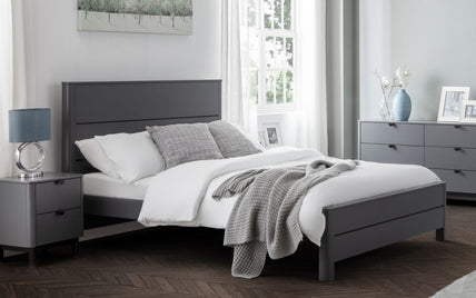 Chloe Bed Frame King Storm Grey/Black