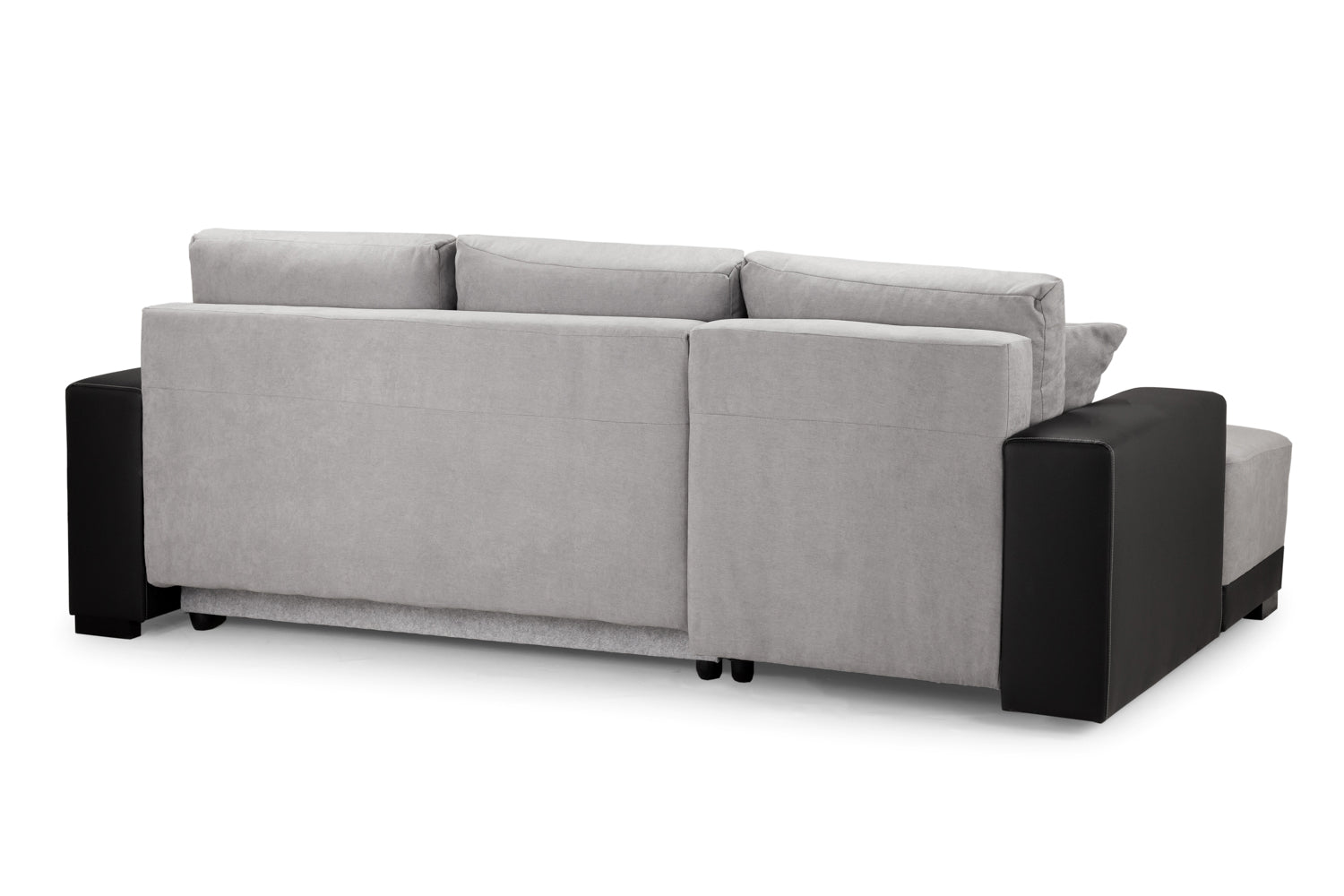 Cimiano Sofa Bed Black/Grey Left Hand Facing Corner