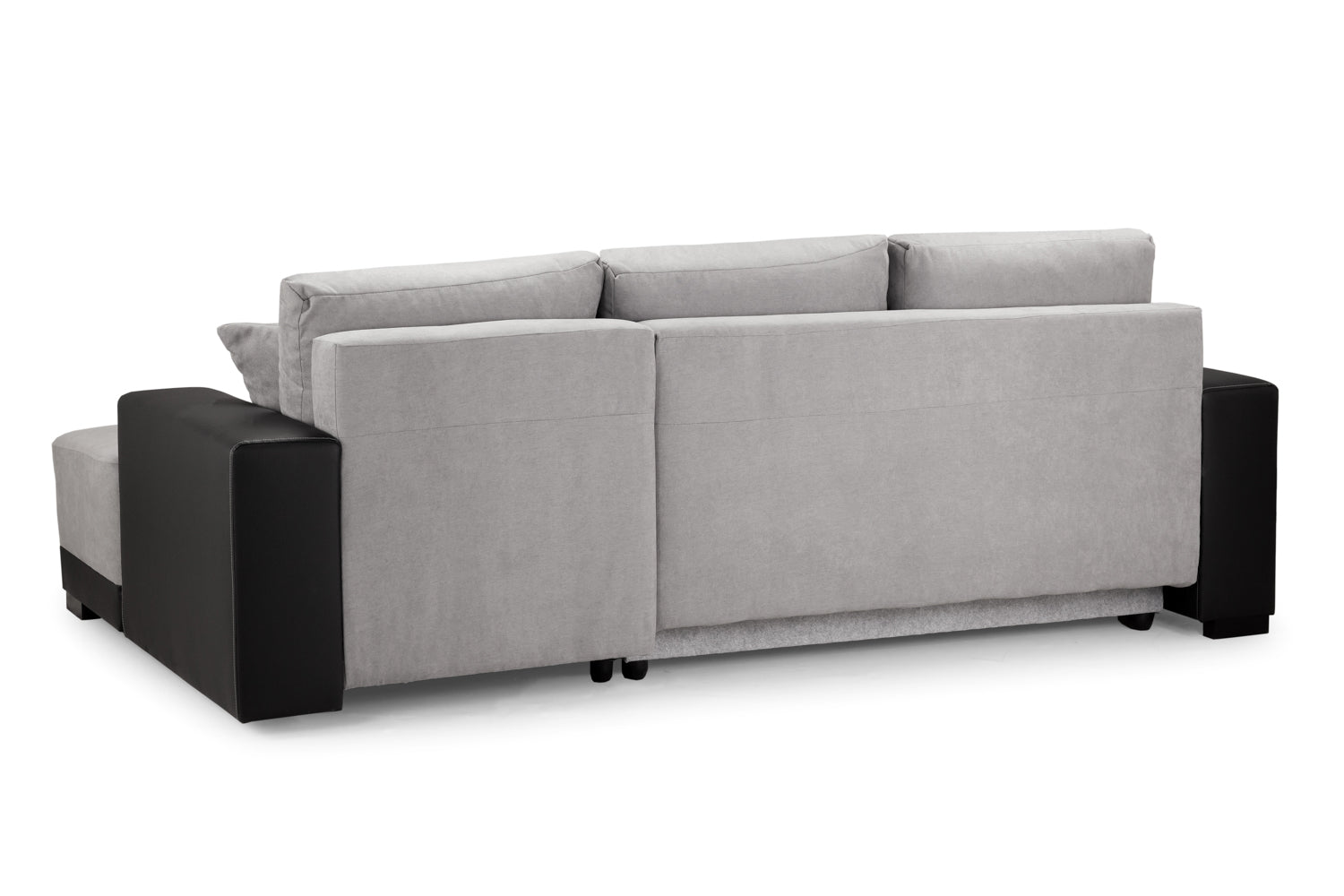 Cimiano Sofa Bed Black/Grey Right Hand Facing Corner