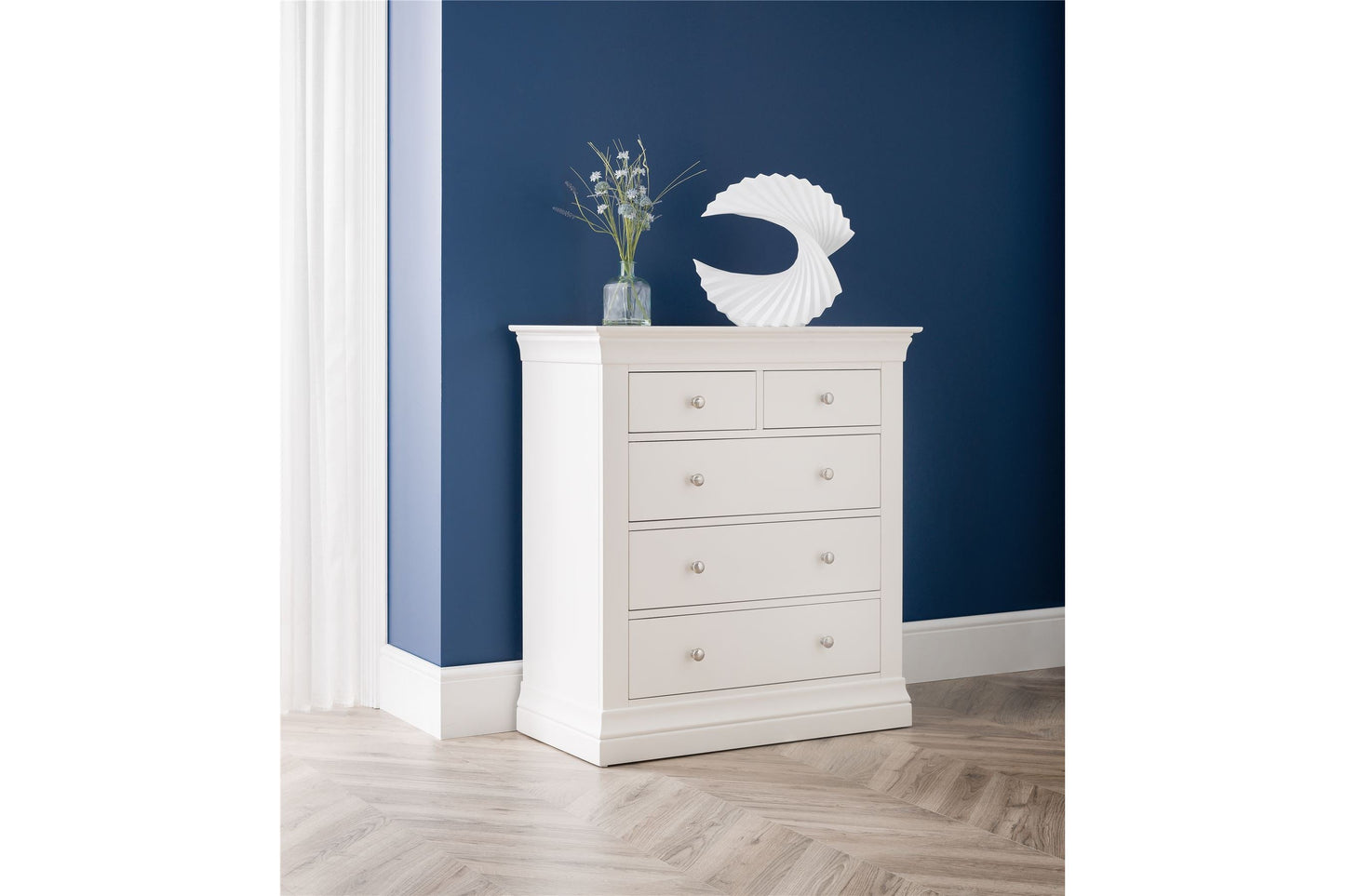 Clove Chest White 3+2 Drawer