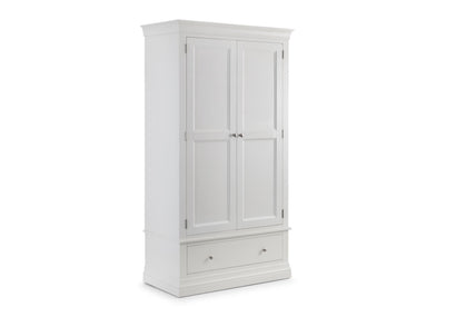 Clove Wardrobe White 2 Door 1 Drawer