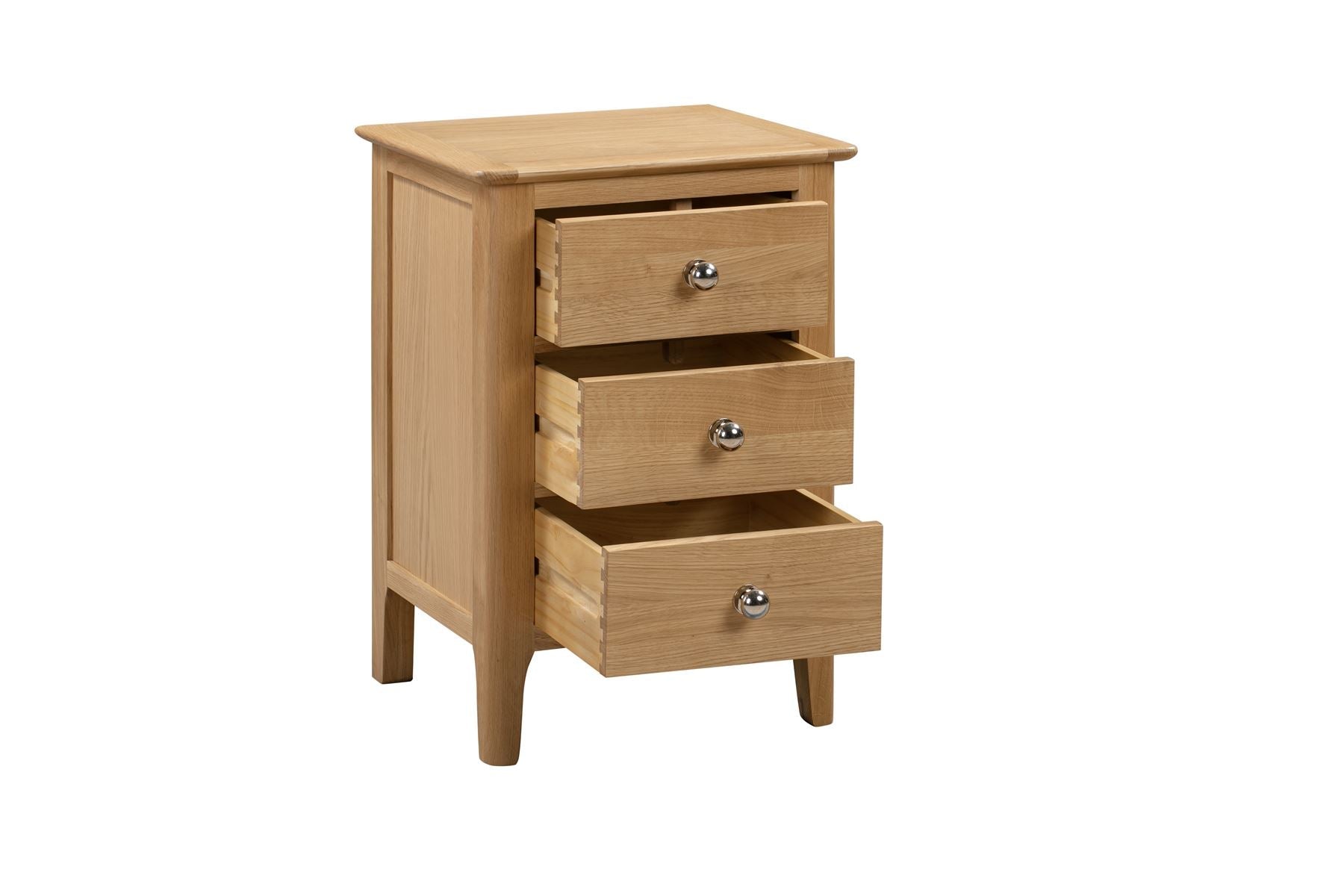 Cole Bedside Oak 3 Drawer