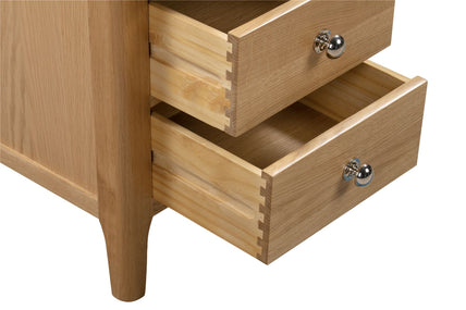 Cole Bedside Oak 3 Drawer