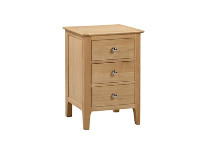 Cole Bedside Oak 3 Drawer