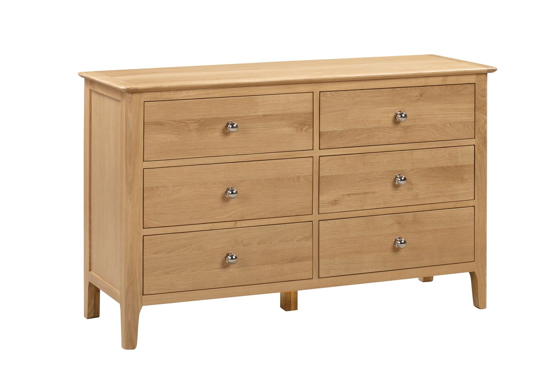 Cole Chest Oak 6 Drawer Wide