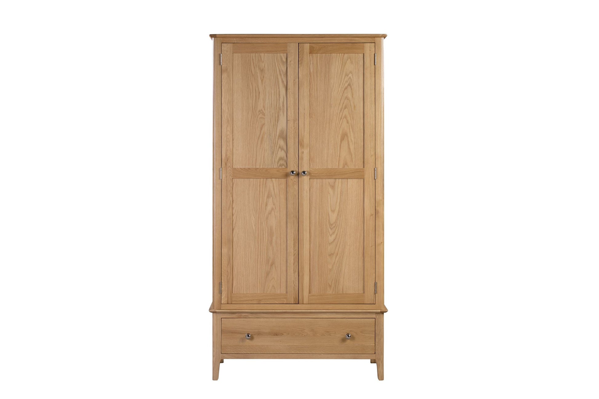 Cole Wardrobe Oak 2 Door 1 Drawer