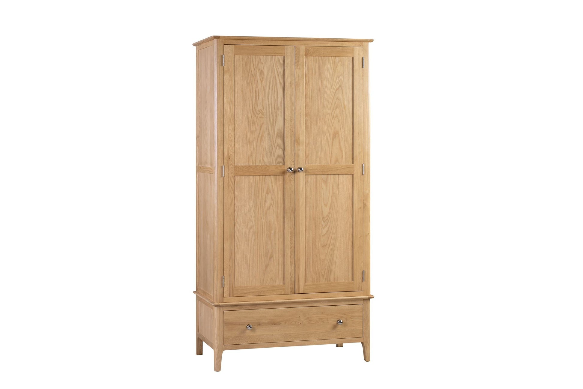 Cole Wardrobe Oak 2 Door 1 Drawer