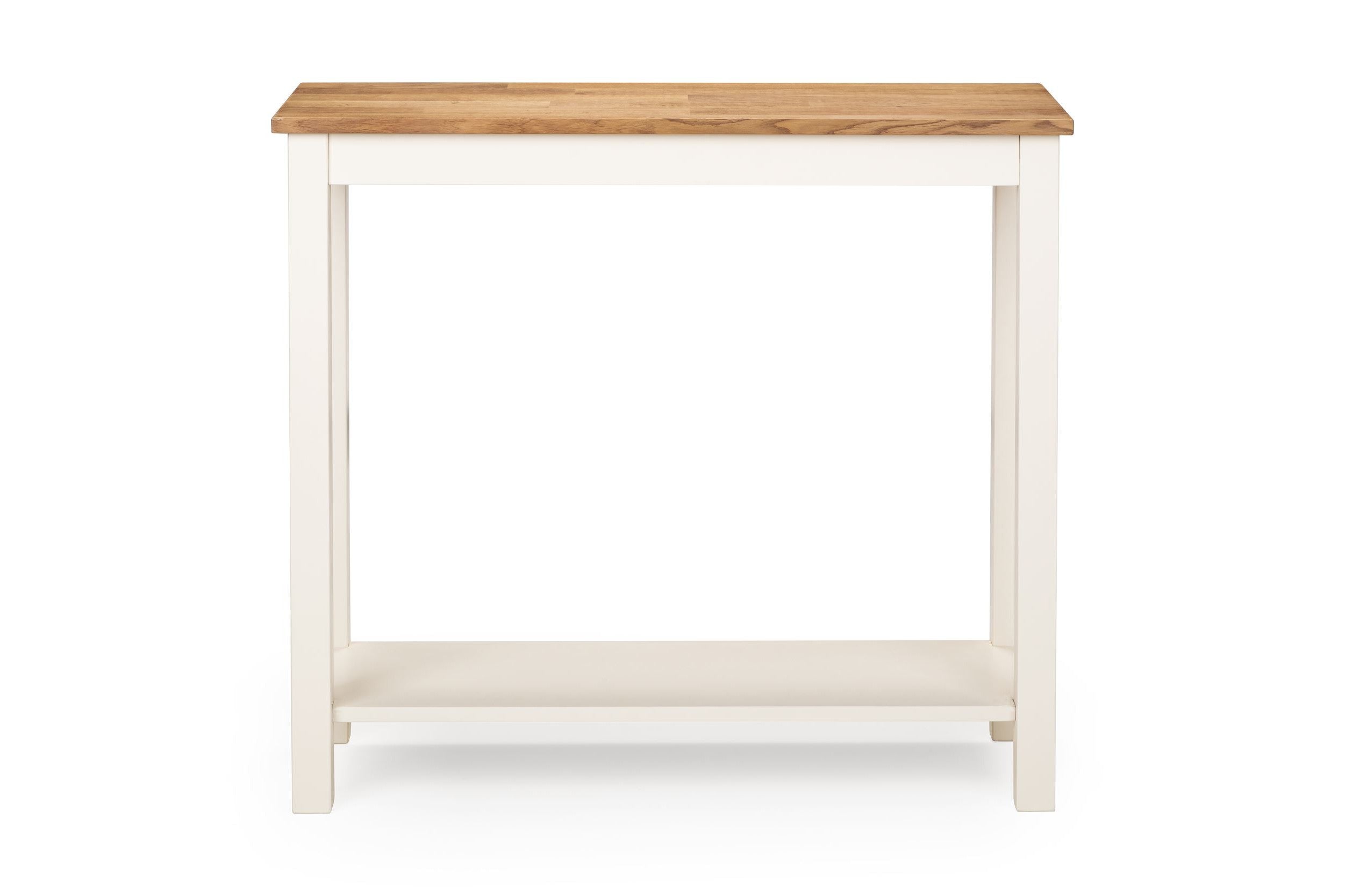 Connie Console Table Ivory/Oak