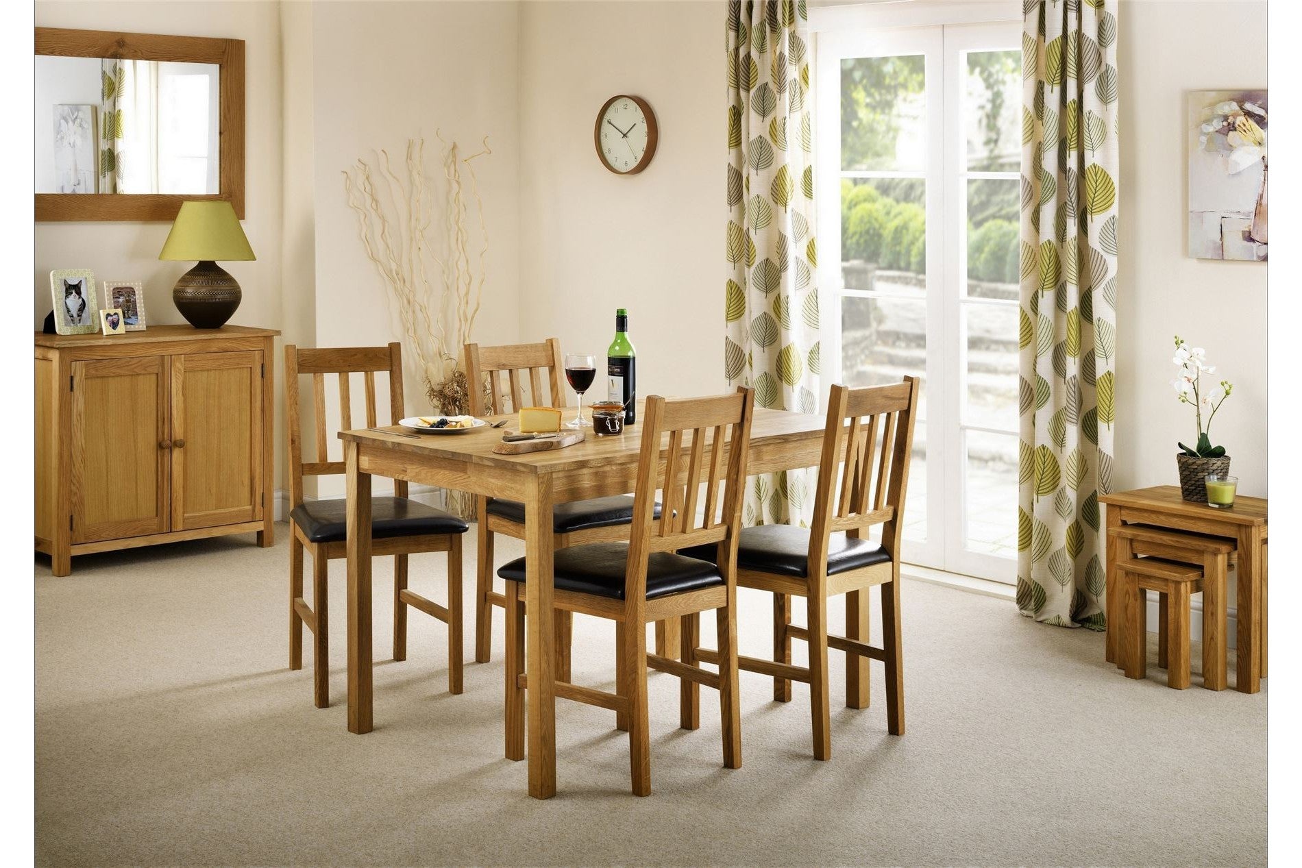 Connie Set Of 2 Chairs Oak/Brown