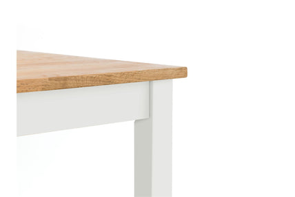 Connie Square Dining Table Ivory/Oak