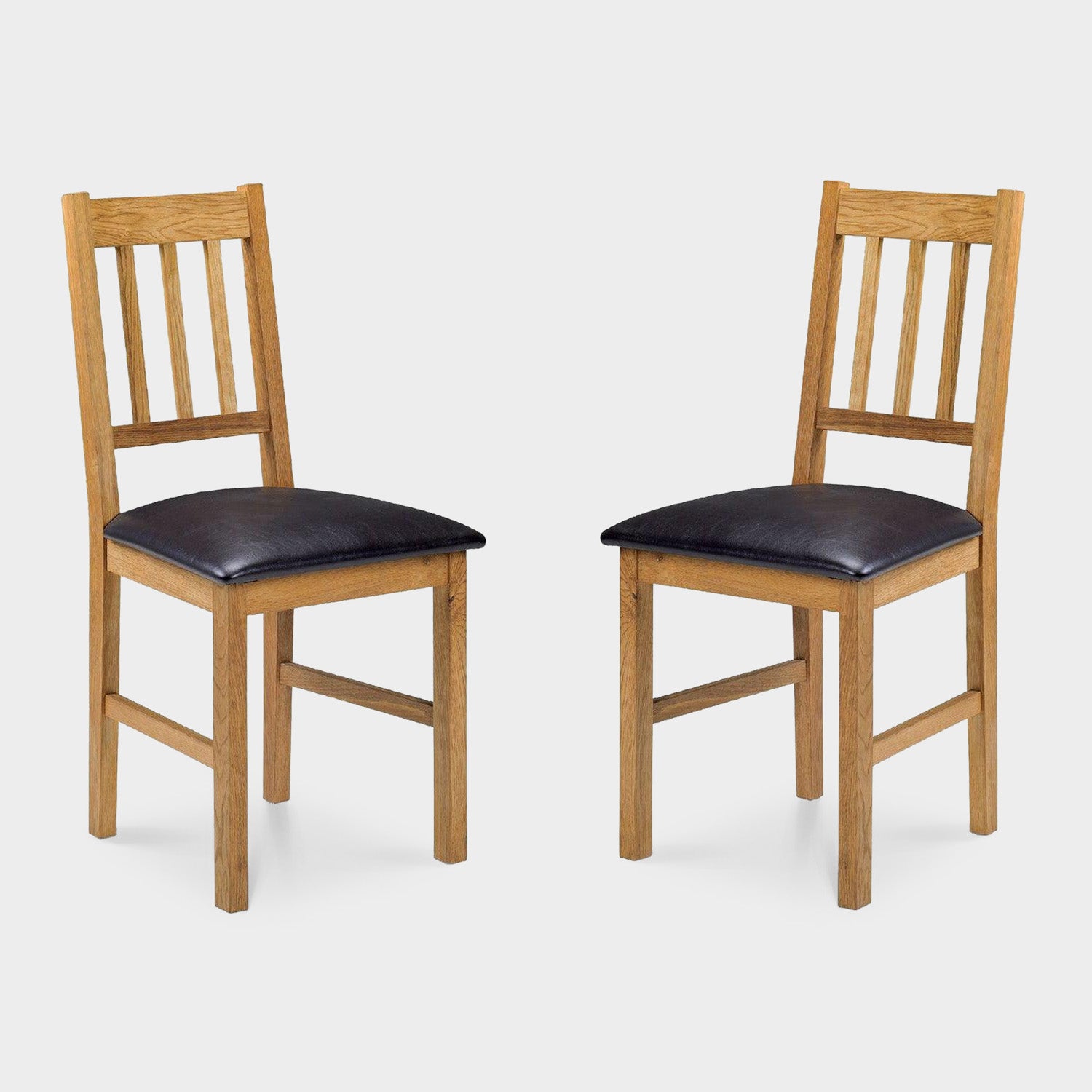 Connie Set Of 2 Chairs Oak/Brown