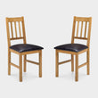 Connie Set Of 2 Chairs Oak/Brown