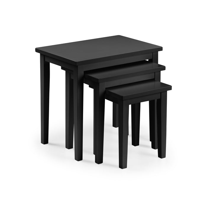 Coral Nesting Side Tables Black