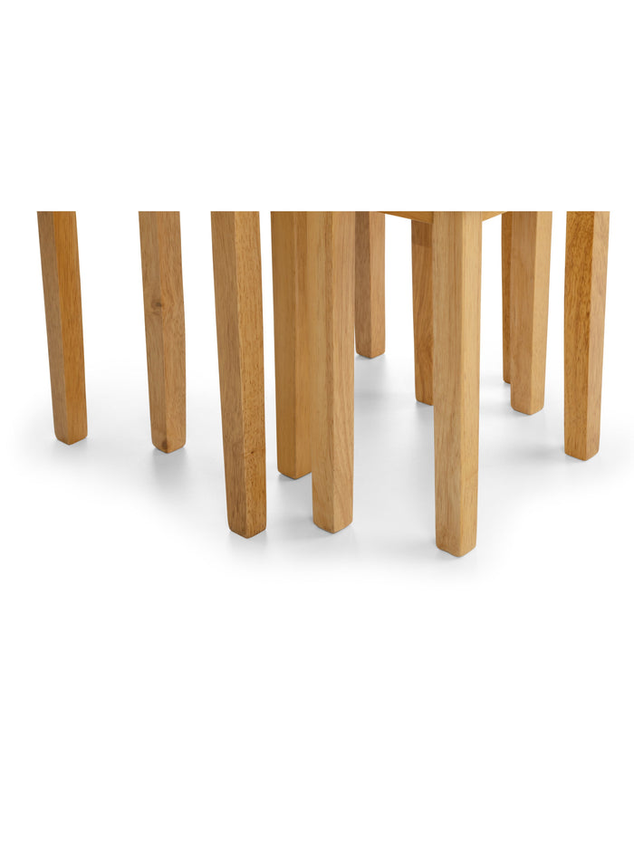 Coral Nesting Side Tables Light Oak