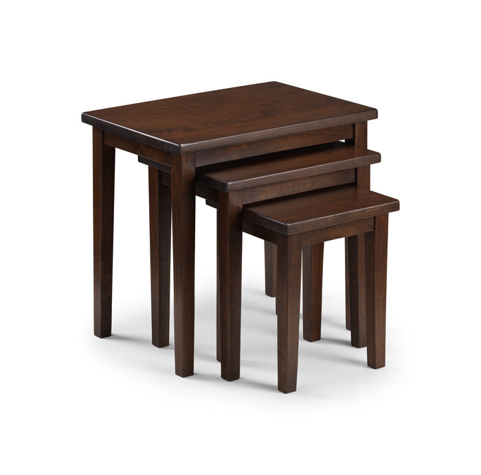 Coral Nesting Side Tables Mahogany