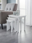 Coral Nesting Side Tables Pure White