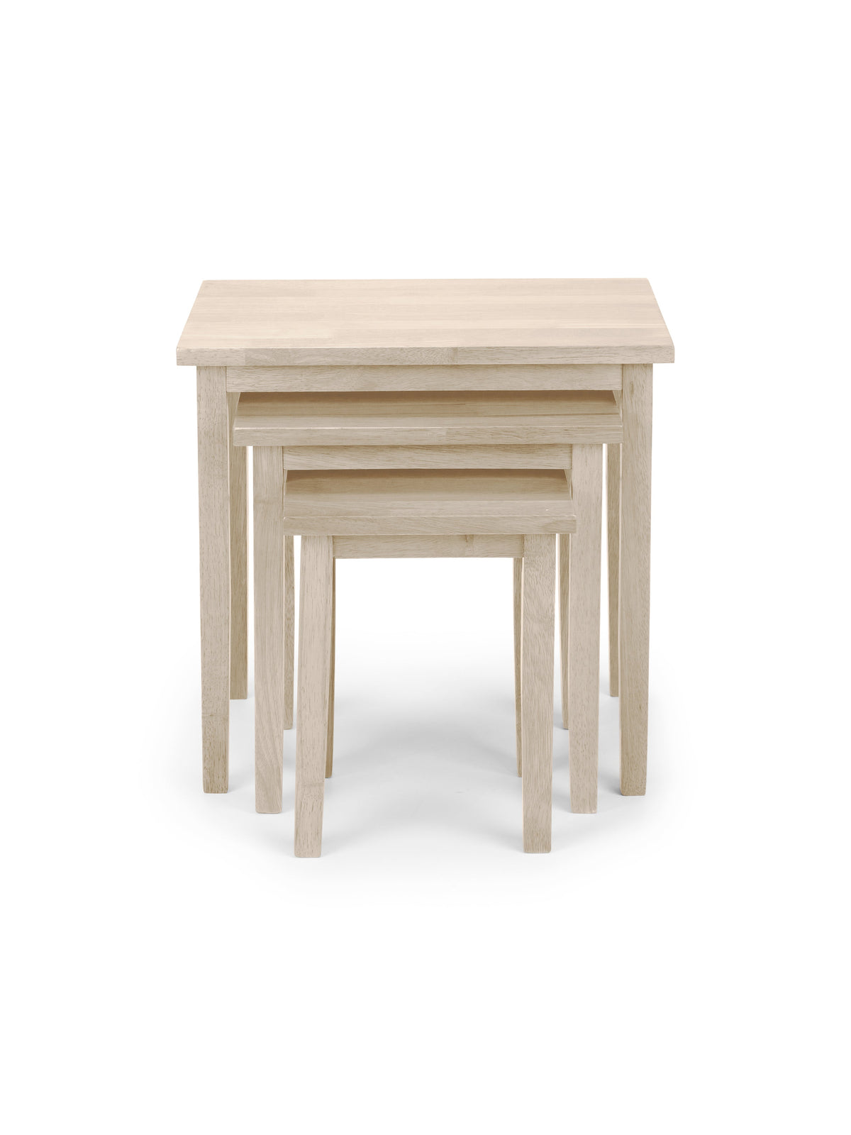 Coral Nesting Side Tables White Wash