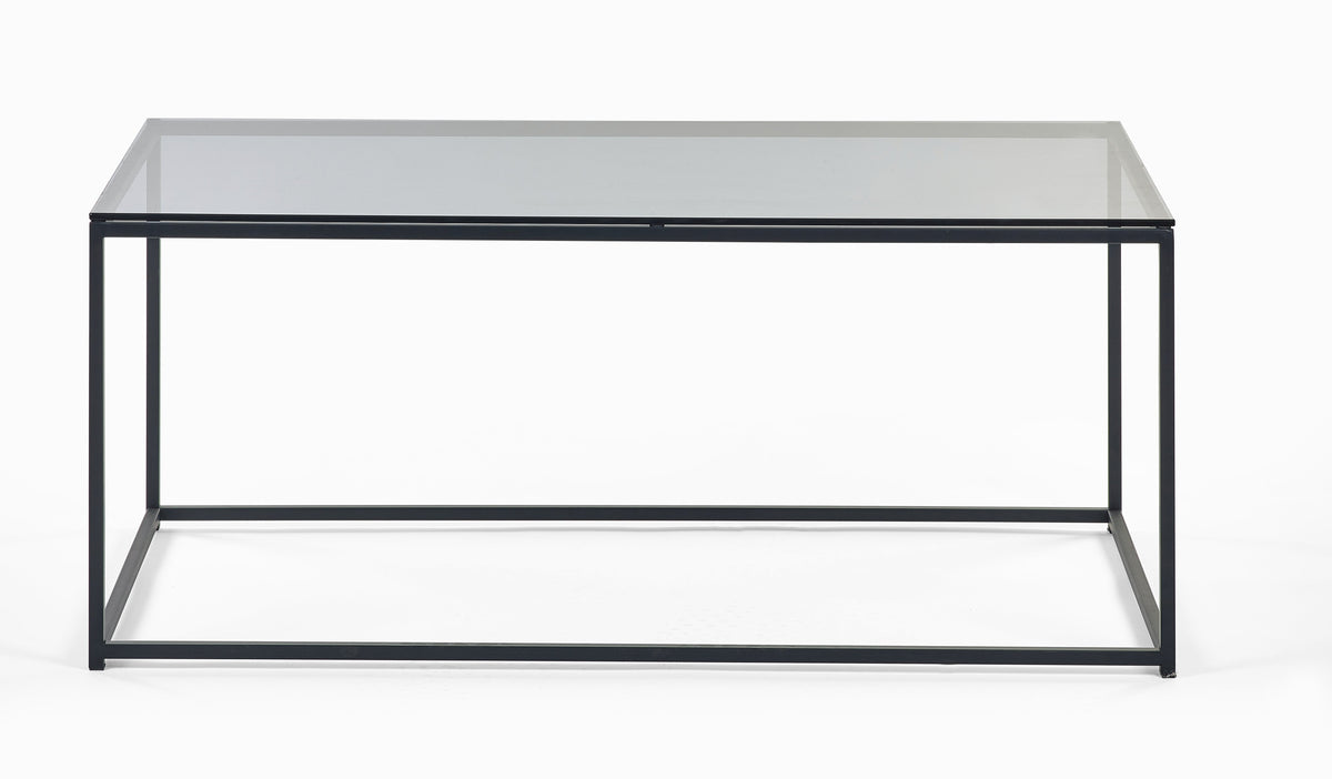 Cypress Coffee Table Smoked Glass/Black
