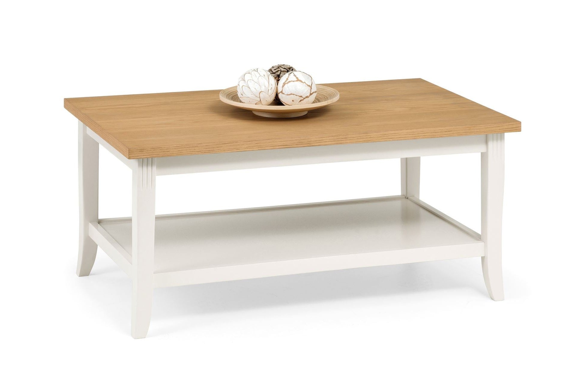 Dara Coffee Table Ivory/Oak