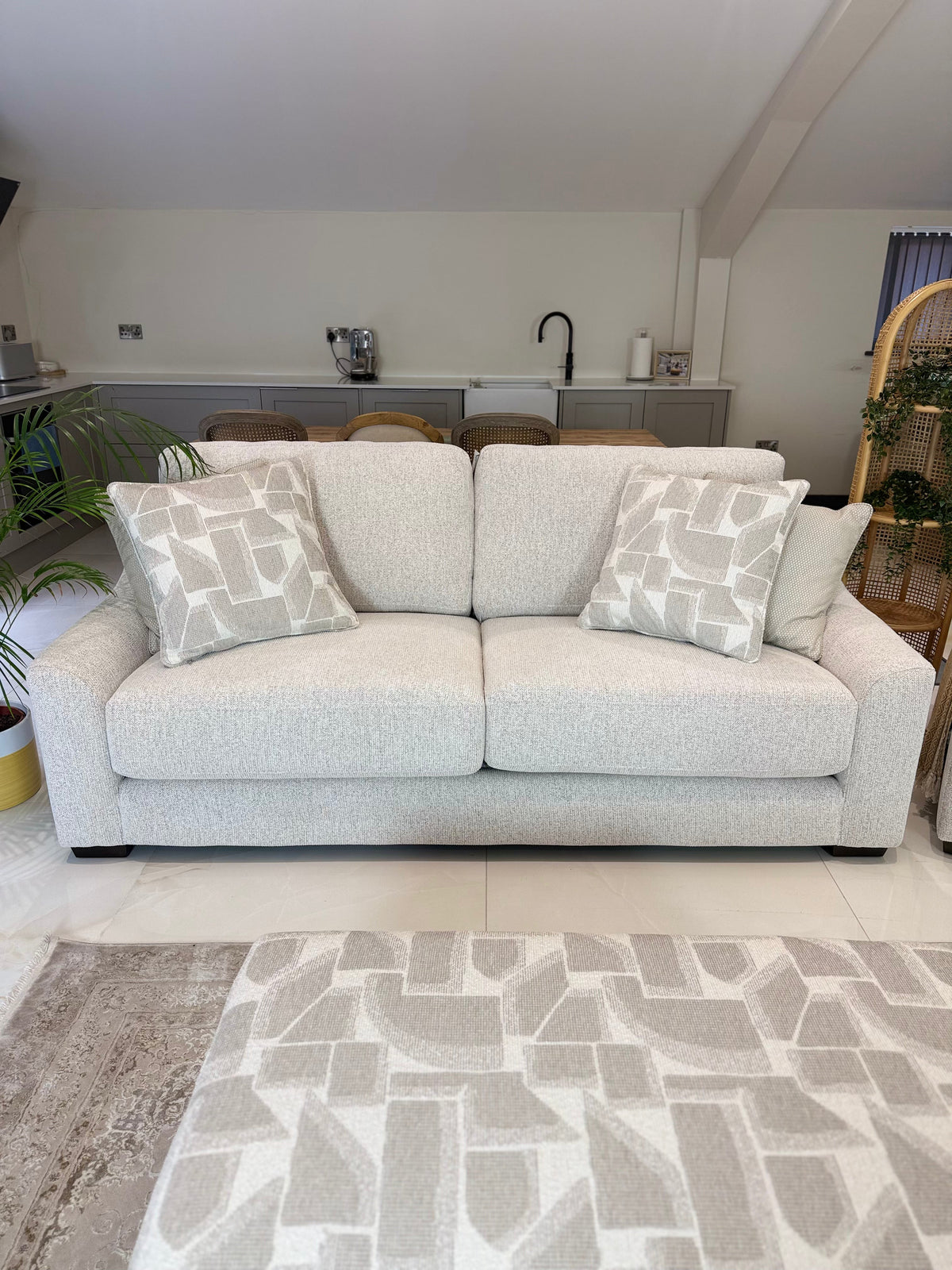 Sequoia Sofa Beige 3 Seater