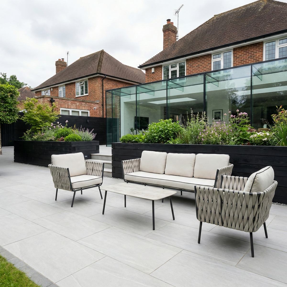 Falmouth Grey Garden Set