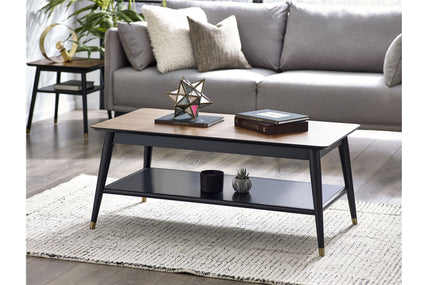 Flavia Coffee Table Black/Walnut