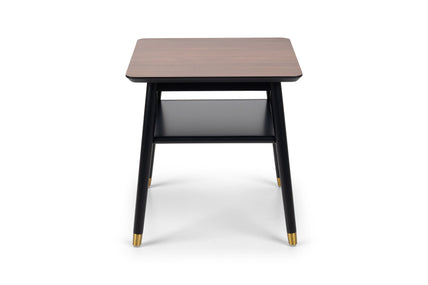 Flavia Lamp Table Black/Walnut