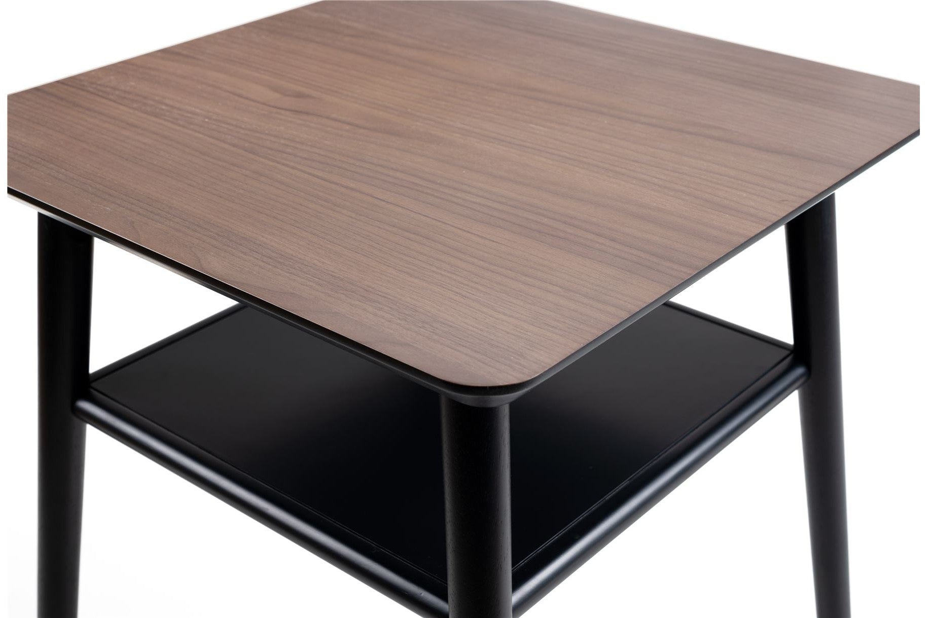 Flavia Lamp Table Black/Walnut